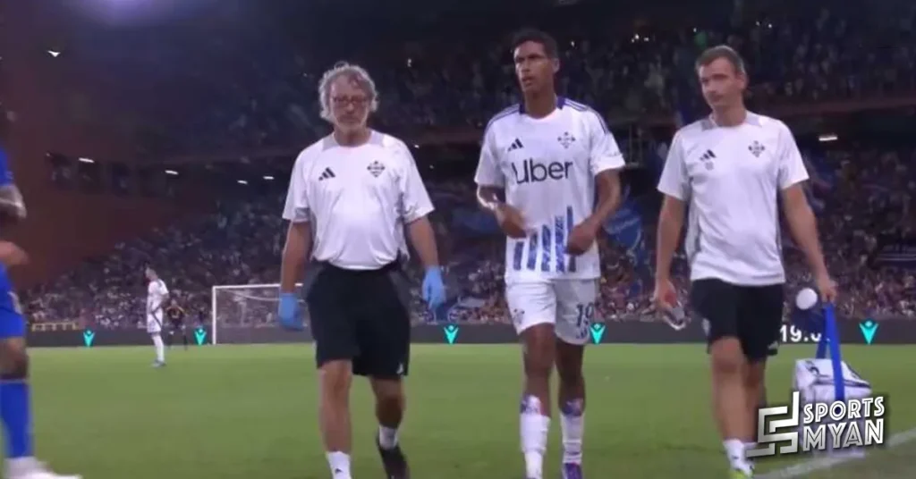 Raphael Varane suffered an injury in the first match.