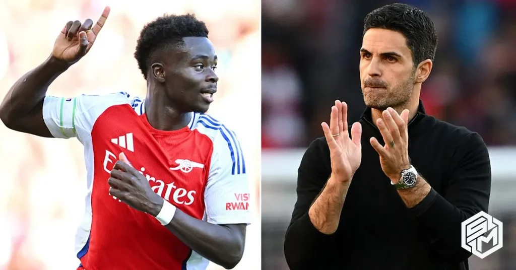 Mikel Arteta praises singer Bukkayosaka's performance against Southampton last night.